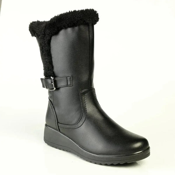 Franco Rossi Fur Boot - Black