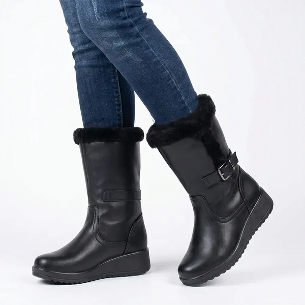 Franco Rossi Fur Boot - Black