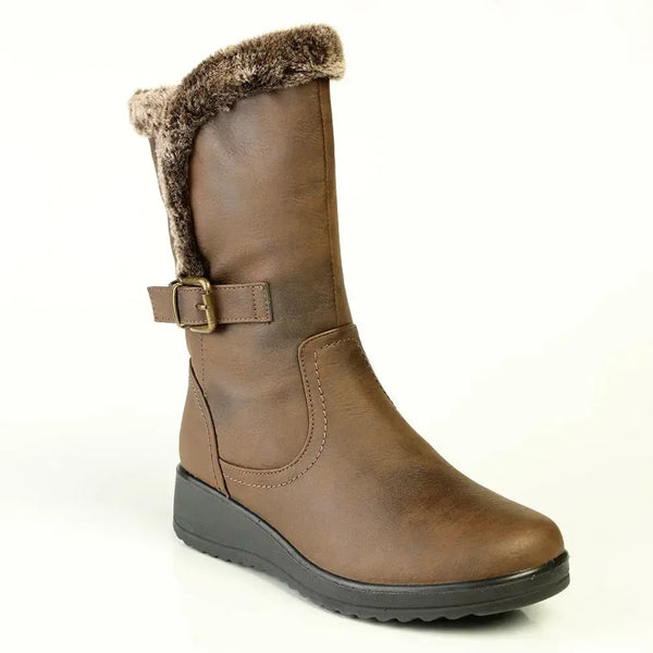 Franco Rossi Fur Boot - Chocolate