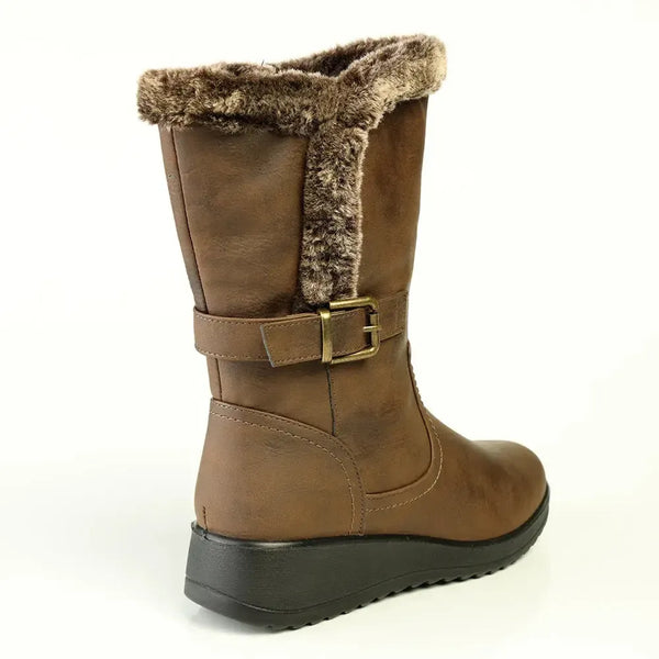 Franco Rossi Fur Boot - Chocolate
