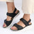 Franco Rossi Halter Strap Adventure Sandals - Black