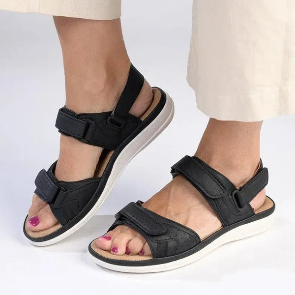 Franco Rossi Halter Strap Adventure Sandals - Black