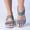 Franco Rossi Ladies 2 Strap Comfort Sandals - Powder Blue