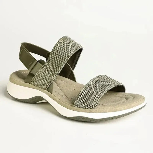Franco Rossi Ladies 2 Strap Comfort Sandals - Sage