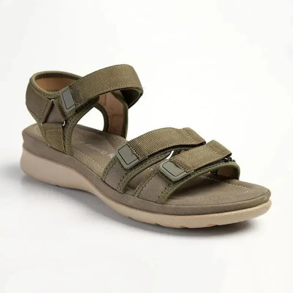 Franco Rossi Ladies Adventure Strap Sandals - Olive