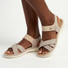 Franco Rossi Ladies Adventure Strap Sandals - Taupe