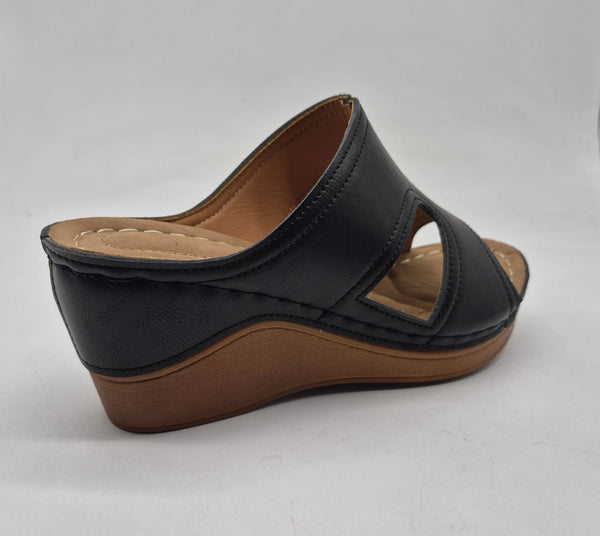 Franco Rossi Ladies Comfort Sandal - Black