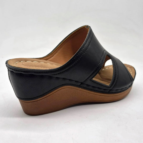 Franco Rossi Ladies Comfort Sandal - Black