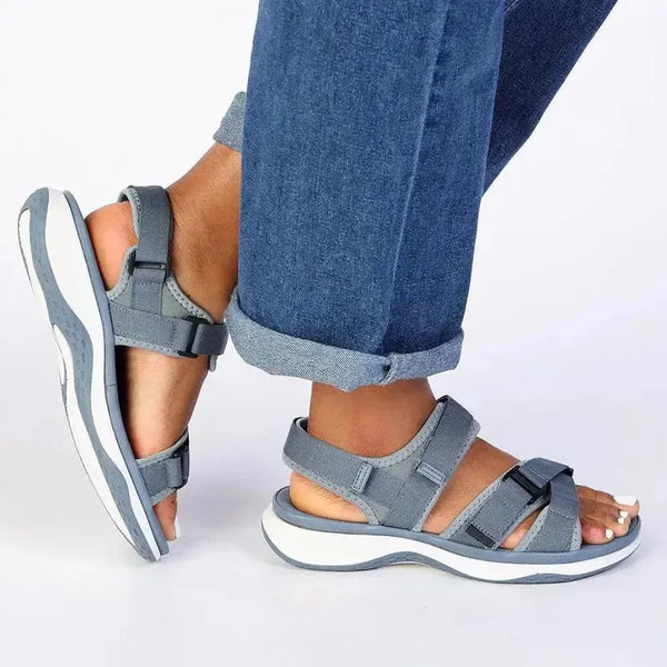 Franco Rossi Ladies Comfort Sandals - Powder Blue