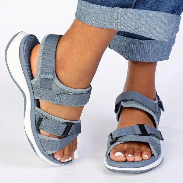 Franco Rossi Ladies Comfort Sandals - Powder Blue