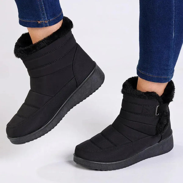 Franco Rossi Ladies Nylon Boots - Black