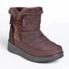 Franco Rossi Ladies Nylon Boots - Chocolate