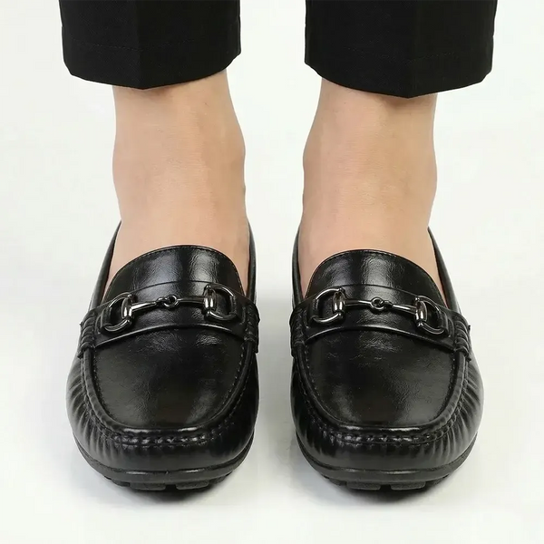 Franco Rossi Ladies Trim Moc - Black