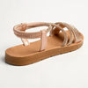 Franco Rossi Rose Ladies Bling Sandal - Rose Gold