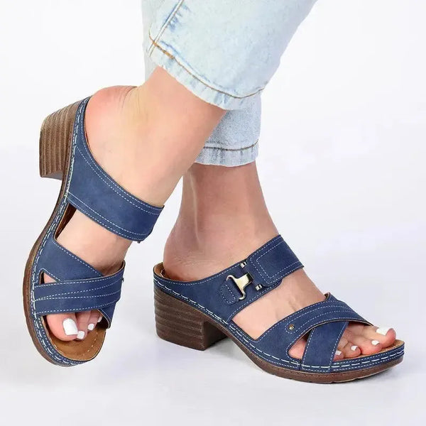 Franco Rossi Slip On Clog - Navy