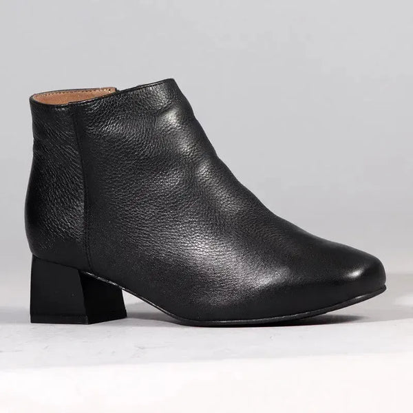 Froggie Chelsea Block Heel Side Zip Ankle Boot - Black