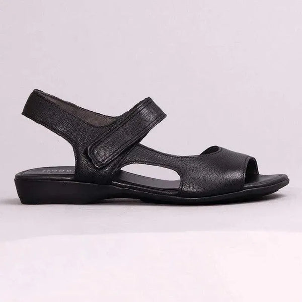 Froggie Ella 2 Leather Comfort Sandal - Black