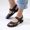 Froggie Ella 2 Leather Comfort Sandal - Black