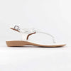 Froggie Ella Leather Comfort Thong Sandal - White