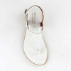 Froggie Ella Leather Comfort Thong Sandal - White