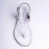 Froggie Ella Leather Comfort Thong Sandal - White