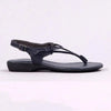 Froggie Ella Thong Leather Comfort Sandal - Navy