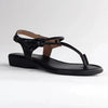 Froggie Ella Thong Leather Sandal - Black