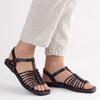 Froggie IVY Strappy Flat Sandal - Brown