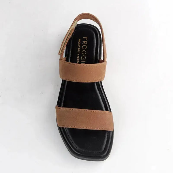 Froggie Ivy 2 Leather Strap Sandal - Tabacco