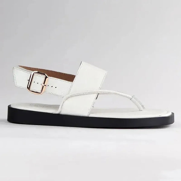 Froggie Ivy Leather Thong Sandal - White