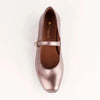Froggie Karen Leather Pump with Buckle Strap - Rose Gold-Froggie-Buy shoes online