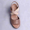 Froggie Merisa Leather High Wedge - Nude