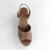 Froggie Raine Leather Wedge - Stone Multi