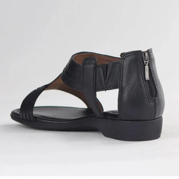 Froggie T-Bar Flat Sandal - 12886 - Black