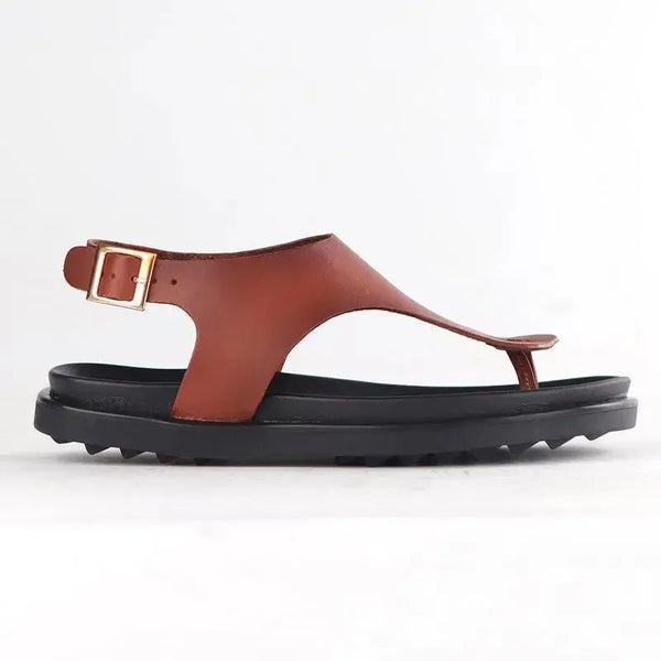 Froggie Tessa 2 Leather Comfort Sandals - Cognac