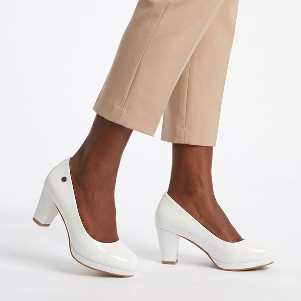 Pierre Cardin Milly Patent Court - White
