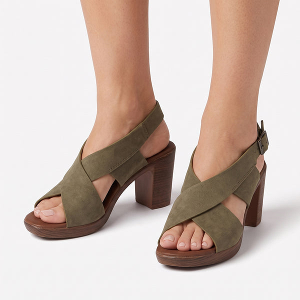 Soft Style by Hush Puppies Tharin Heel - Olive