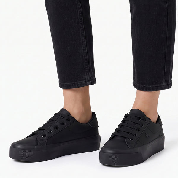 Soviet L Angela Platform Sneaker - Black