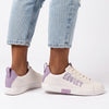 Soviet Hollywood Lace Up Sneaker - Cream/ Mauve