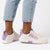 Soviet Hollywood Lace Up Sneaker - Cream/ Mauve