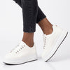 Butterfly Feet Senhora 31 Platform Sneaker - White
