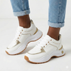 Madison Morgan Chunky Sole Sneaker - White/Gold