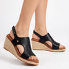 Butterfly Feet Mila 2 Espadrille Wedge Sandals - Black