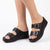 Pierre Cardin Twin Footbed Sandal- Black