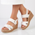Alessio Ladies Fashion Wedge - White