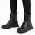 Madison Lace Up Combat Boots - Black