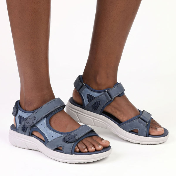 Shoe Box Action Comfort Sport Sandals - Navy Multi