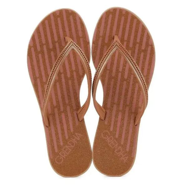 Grendha Acai Energia Thong Sandal - Brown Gold