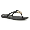 Grendha Aferto Pearl Thong Sandal - Black