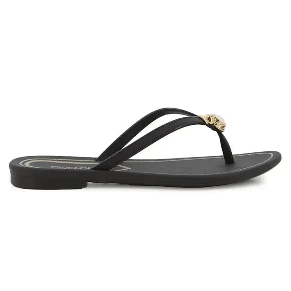 Grendha Aferto Pearl Thong Sandal - Black